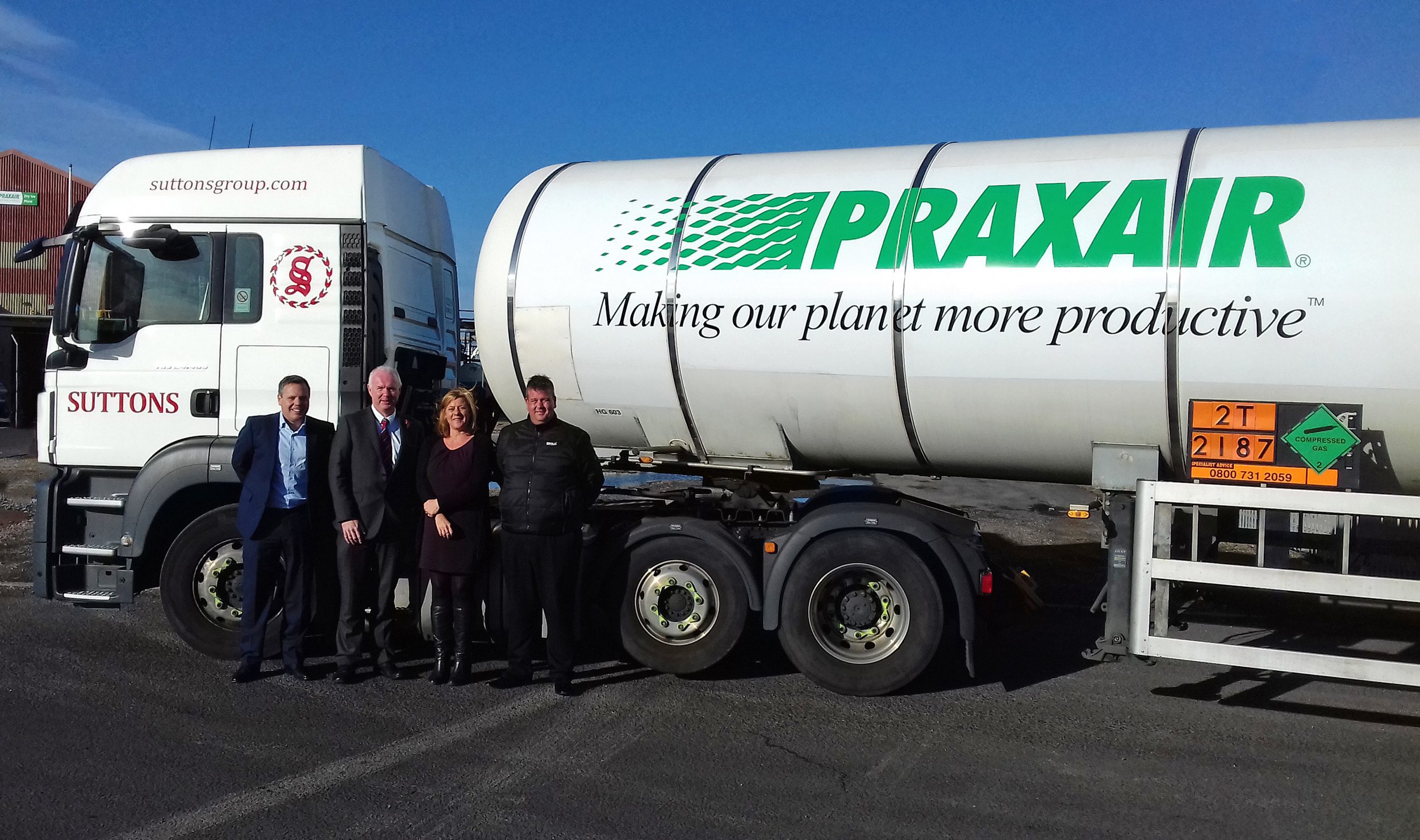New Praxair contract for Suttons Bulk Distributor