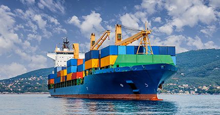Stock image container ship