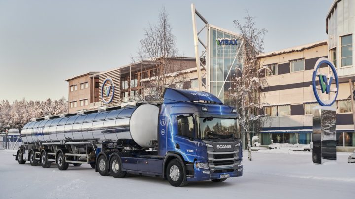 SCania electric truck for Wibax