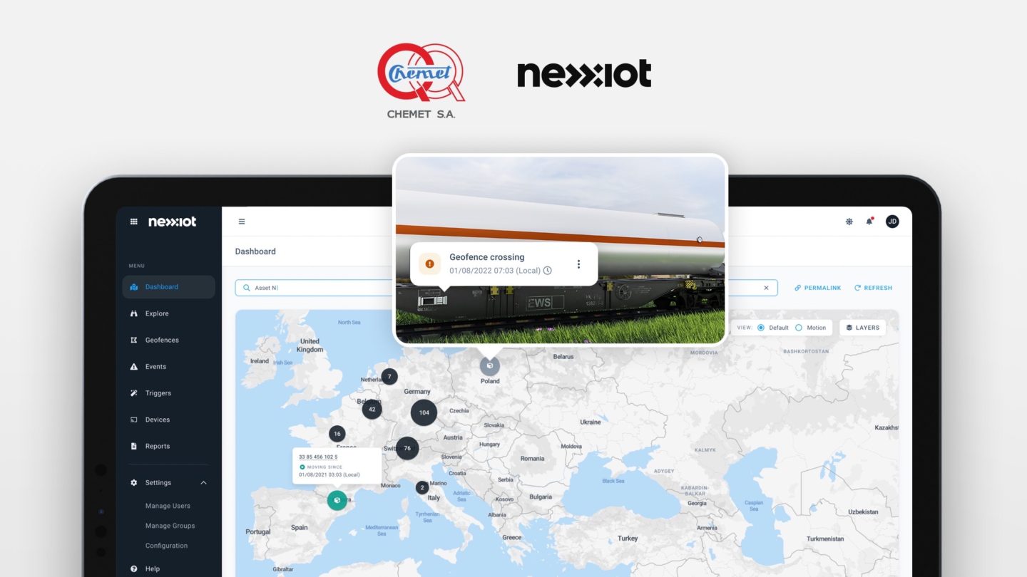 Chemet Example CHEMET and Nexxiot partner to manufacture intelligent rail tank cars ...