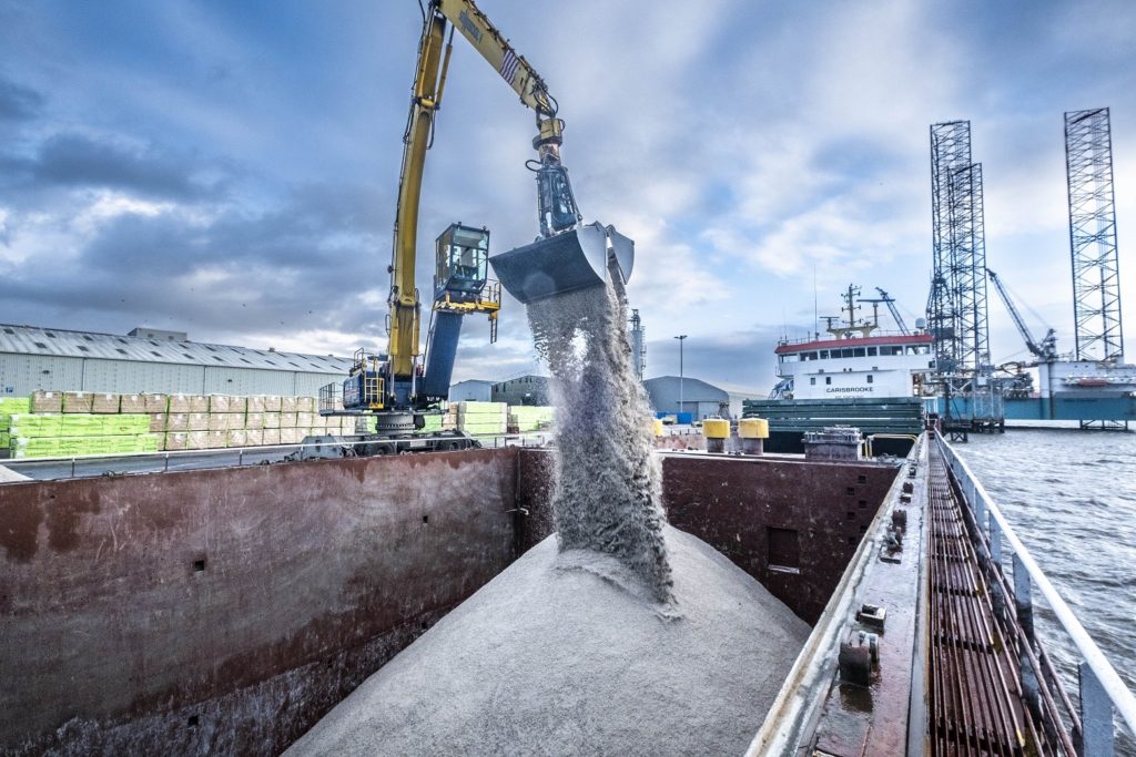 The Port of Dundee’s distribution hub is handling 70,000 tonnes of road salt this year to keep distribution open in Scotland this winter.