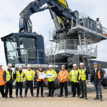 Port of Tilbury’s new Liebherr zero emission material handler was officially welcomed into the port this week.